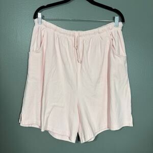 Carolina Colours Vintage 90's Pink Elastic Waist Shorts - 18/20 Womens Plus Size